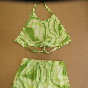 Bikini -Medium - Green - TNT Explosives - Top and Bottom - Made In USA